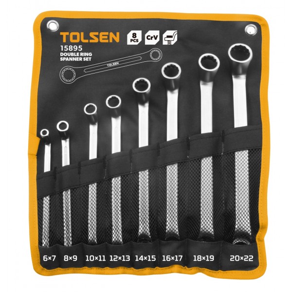 Набор накидных ключей, 6-22 мм, 8 предметов TOLSEN TT15895