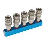 Разветвитель пневматический, вход с резьбой 1/4 (F), 5 выходов БРС WDK-85MX