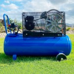 Компрессор поршневой, 420 л/мин, 2.2 КВт, 220 В, ресивер 100 л OPT-301042