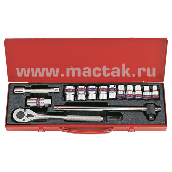 1/2” комплект  торцевых головок 4012MR KINGTONY 4012MR