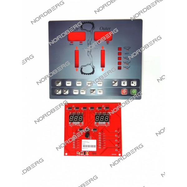 Дисплей с клавиатурой всборе для 4524C NORDBERG B-01-1210002+B-01-1210003