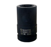 SID060132 Головка торцевая ударная, глубокая ROSSVIK, 1", 32мм