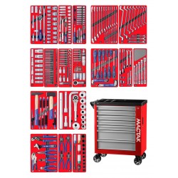 Набор инструментов ЭКСПЕРТ в красной тележке, 323 предмета МАСТАК 50-07323R