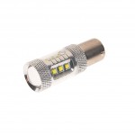 Автолампа P21W (BA15s) 16 SMD WATTS CREE WHITE 6000K 1280лм 12V MEGAPOWER /10 /100 OLD M-56274W