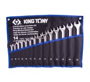 Набор комбинированных ключей, 8-24 мм, чехол из теторона, 14 предметов KING TONY 12D15MRN01