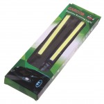 Дневные ходовые огни DAY LIGHT 1 COB MEGA 140х18мм плоские (2шт) MEGAPOWER M-25695