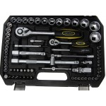 Набор инструмента  1/4"&1/2"DR 6-гранный 82 предмета ЭВРИКА 1/3 ER-80082