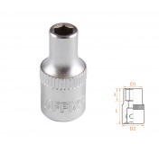 Головка торцевая стандартная шестигранная 1/4, 4,5 мм AFFIX AF00020045