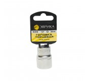 Головка торцевая 20мм 1/2" 6-гранная L=40мм (с держателем) ЭВРИКА ER-91313H 1/120