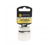 Головка торцевая 32мм 1/2" 6-гранная L=50мм (с держателем) ЭВРИКА ER-91323H  1/48