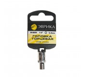 Головка торцевая  5.5мм 1/4" 6-гранная L=30мм (с держателем) ЭВРИКА ER-90204H 1/384