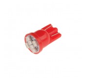 Автолампа T10W (W2,1x9,5d) 6 SMD 3528 RED 60лм   12V MEGAPOWER /10 /100