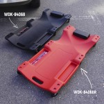 Лежак ремонтный подкатной, пластиковый, красный WDK-84068R