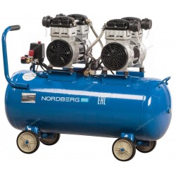 Компрессор поршневой безмасляный, объем 100 л NORDBERG ECO NCEO100/400