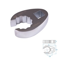 Ключ разрезной (воронья лапка) 18 мм, 3/8 KING TONY 1031-18R