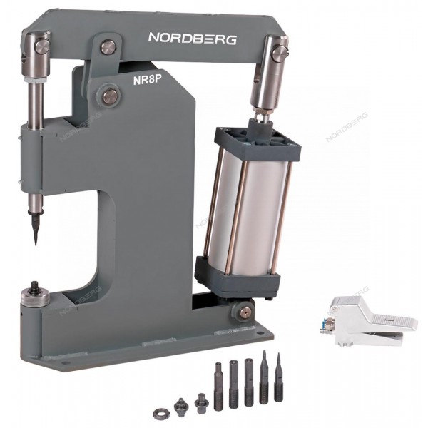 Пневматический станок для заклепки тормозных колодок цилиндр 125 NORDBERG . NR8P