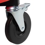 Стул рабочий с лотком для инструмента, мягким покрытием и спинкой WDK-86012