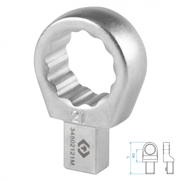 Насадка накидная серии FIT, 21 мм, 9х12 мм KING TONY 34502121M