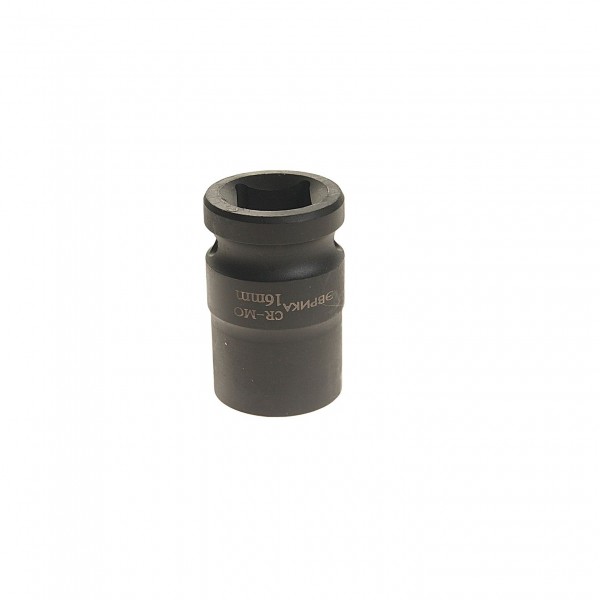 Головка торцевая 16мм 1/2" 6-гранная ударная L=40мм ЭВРИКА  1/144 ER-95709