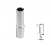 Головка торцевая глубокая шестигранная 3/8, 10 мм AFFIX AF00130010