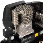 Масляный поршневой компрессор с ременным приводом: 541 л/мин, 10 бар; 380В/3.0 кВт, 100 л WDK-91054