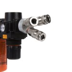 Распределитель пневматический V-образный тройной, 3 быстроразъемных EU соедения, вход с рез WDK-83MY