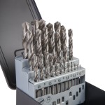 Набор сверл по металлу HSS-G 1-13 мм, шаг 0,5 мм, 25 предметов WDK-DG25