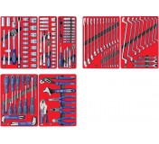 Набор инструментов СТАРТ для тележки, 7 ложементов, 161 предмет МАСТАК 5-00161