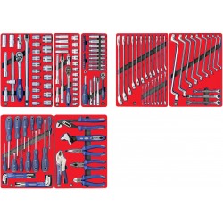 Набор инструментов СТАРТ для тележки, 7 ложементов, 161 предмет МАСТАК 5-00161