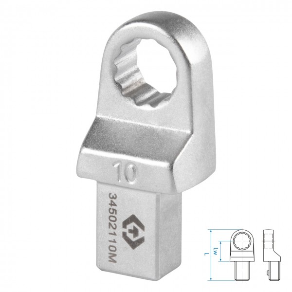 Насадка накидная серии FIT, 10 мм, 9х12 мм KING TONY 34502110M