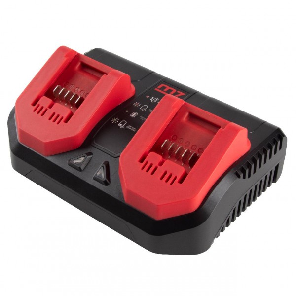 Устройство зарядное 18В, для 2-х аккумуляторов MIGHTY SEVEN DC-201A