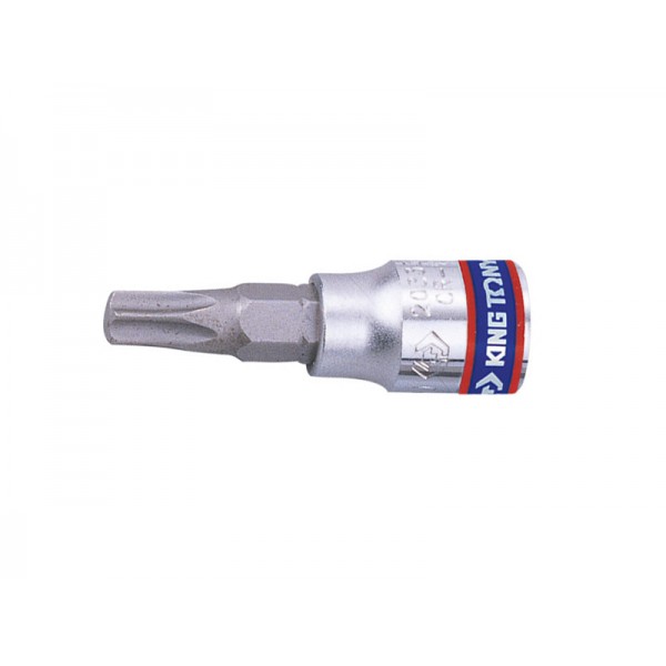 Насадка (бита) торцевая   TORX 1/4” L=37мм T10 KING TONY 203310