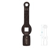 Ключ для тормозных суппортов грузовых автомобилей E18, 3/4, ударный KING TONY 10B0B-E18