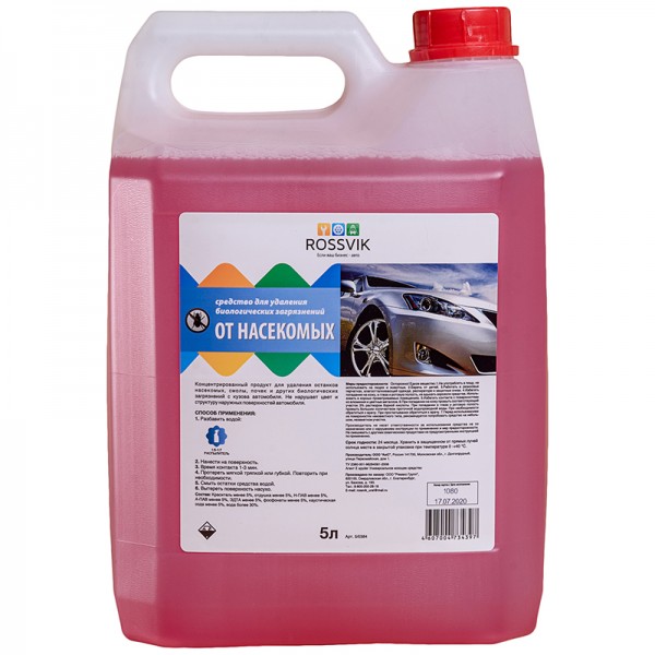 Очиститель следов насекомых и почек деревьев Rossvik " От насекомых" 5л 090235