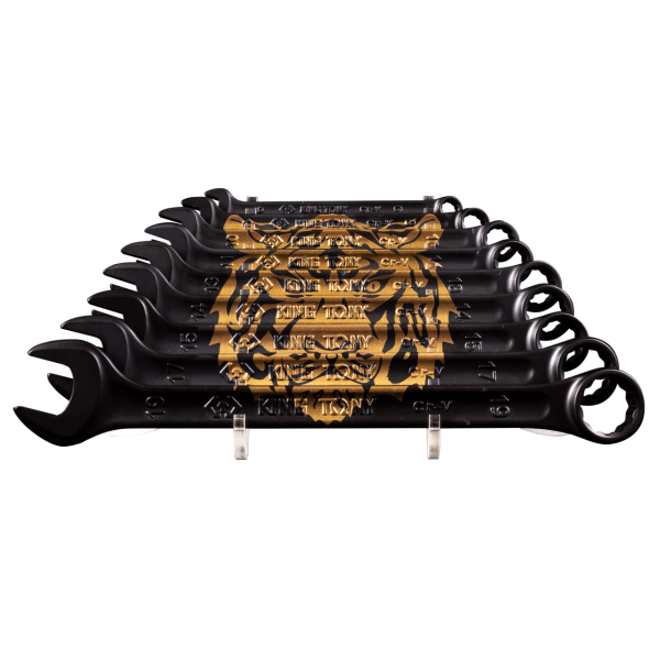 Набор комбинированных ключей TIGER TOTEM, 6-19 мм, подставка, 9 предметов KING TONY P12D09MRS11