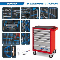 Набор инструментов BOARD в красной тележке, 325 предметов KING TONY 934-325AMR
