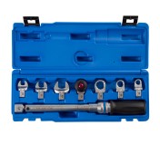 Динамометрический ключ серии FIT, 9х12 мм с набором насадок 10-17 мм, 10-60 Нм, кейс KING TONY 345104D08MR