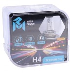 Автолампа H4 (60/55) P43t-38 LONG LIFE (бокс, 2шт) 12V MEGAPOWER /1/10 M-37033021