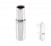 Головка торцевая глубокая шестигранная 3/8, 8 мм TOLSEN TT16358