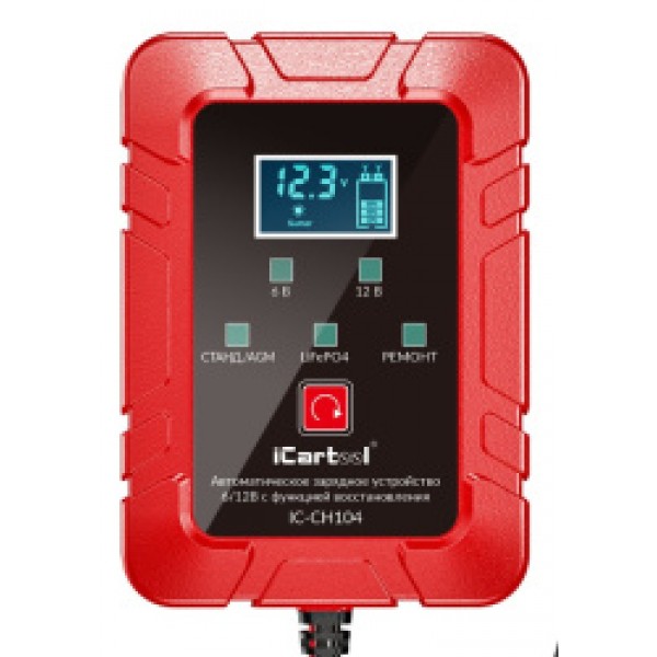 Импульсное зарядное устройство 6/12В с функцией восстановления iCartool IC-CH104