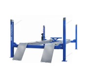 Подъемник четырехстоечный 5.5т, с пневмогидравлической траверсой 2.7т, для сход-развала, 380В, синий NORDBERG 4455JAB