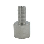 Штуцер пневматический ёлочка с обжимным кольцом, внутренняя резьба 3/8, 10 мм OPT-73010HF