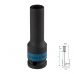 Головка торцевая ударная глубокая двенадцатигранная 1/2, 10 мм KING TONY 443010M