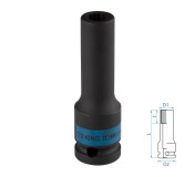 Головка торцевая ударная глубокая двенадцатигранная 1/2, 10 мм KING TONY 443010M