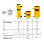 Гидроцилиндр 200т двухполостной ход 50мм Car-Tool CT-T20050