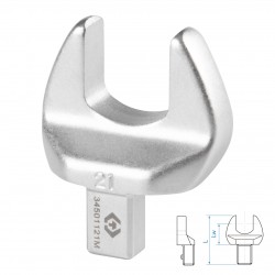 Насадка рожковая серии FIT, 21 мм, 9х12 мм KING TONY 34501121M