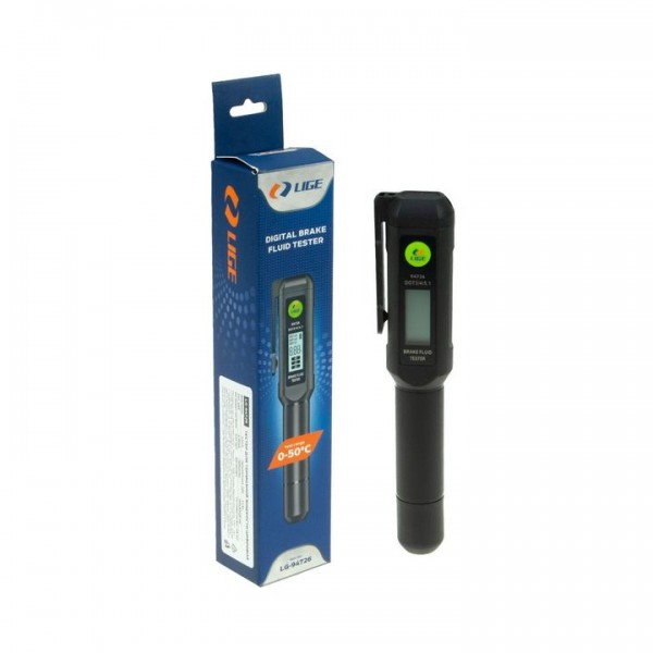 Тестер для тормозной жидкости цифровой (DOT3/DOT4/DOT5.1) (4-30mA, 1-1.5V, 1хААА) LIGE LG-94726
