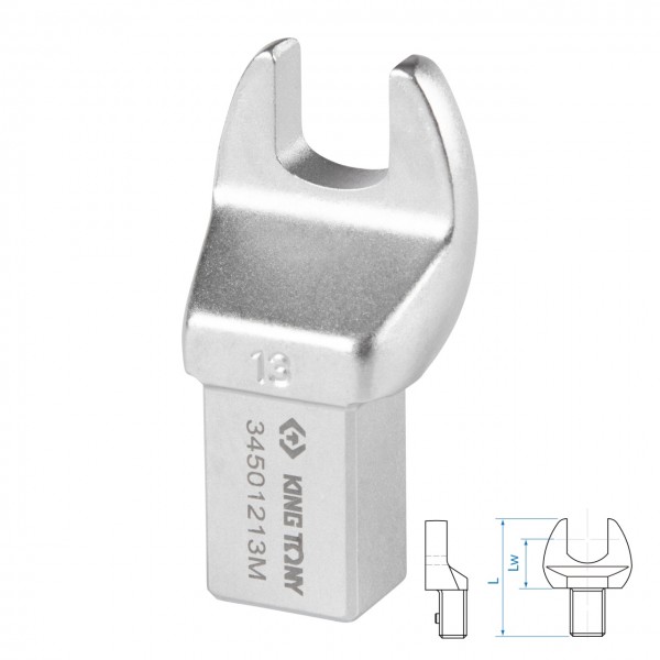 Насадка рожковая серии FIT, 13 мм, 14х18 мм KING TONY 34501213M