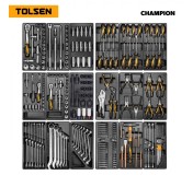 Набор инструментов CHAMPION для тележки, 18 ложементов, 239 предметов TOLSEN TT85416-239