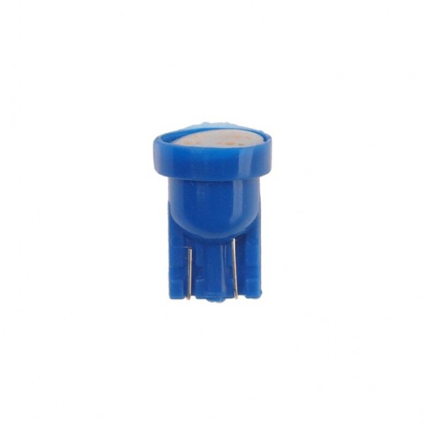 Автолампа T10W (W2,1x9,5d) COB 1 SMD CHIPS BLUE 20лм 12V MEGAPOWER /10 /100 OLD M-10514B